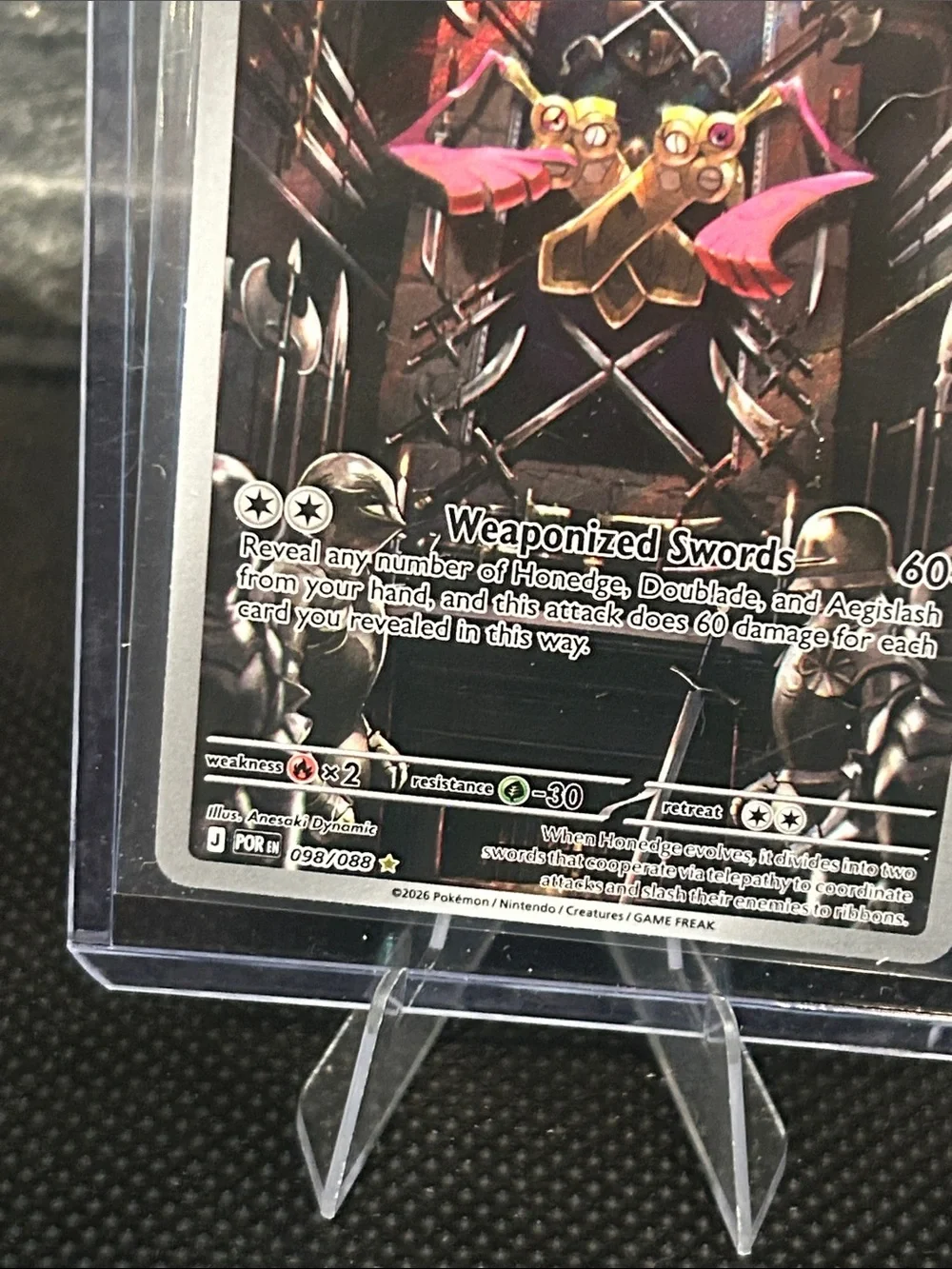 Pokemon Doublade 098/088 Illustration Rare Holo from Perfect Order Set